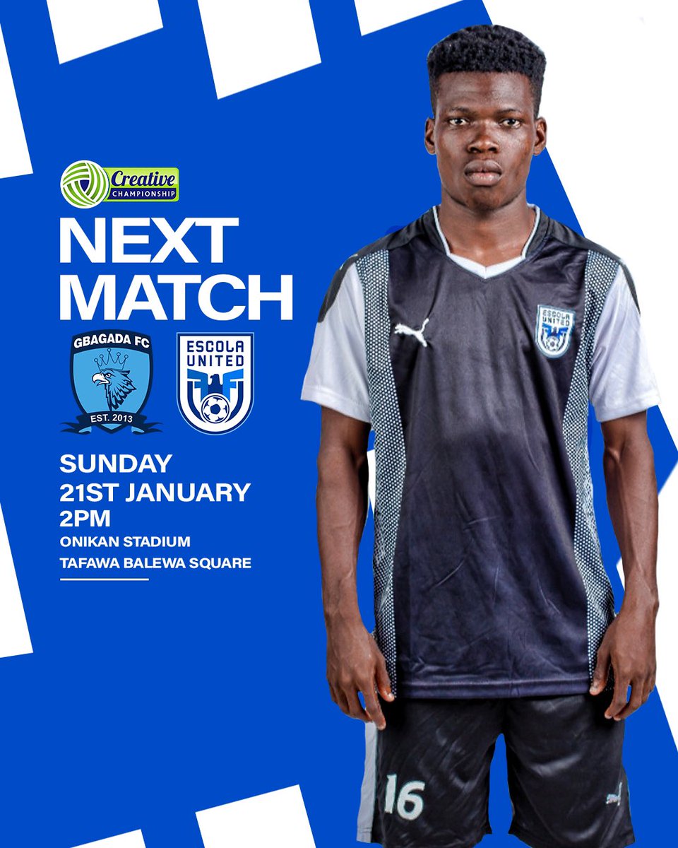 EscolaUnitedFA's tweet photo. Excitement is building as we gear up for a showdown that promises to be nothing short of spectacular!🏆
2pm tomorrow at Onikan Stadium, Tafawa Balewa square, Lagos🏟️
Are you ready for the thrill?
#WeAreTheScholars #TCCCup24 #GBAESC #FixtureAlert https://t.co/lgfCuc4jVF