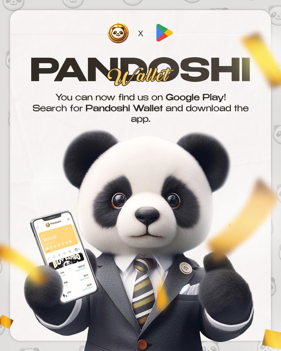 PandoshiDeFi's tweet image. 🚀 Pandoshi Wallet Has Been Released! 🚀

We are excited to share some exciting news with the Community! 🎉 #Pandoshi Wallet, a key component of our ecosystem, has officially been launched on the Play Store for all Android users! This marks a significant milestone in our journey,…