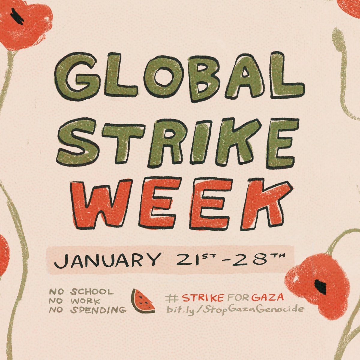 beanz_art_'s tweet photo. join the global strike for gaza! we must hold the US government accountable and demand an end to genocide. mass action is more powerful than you might realize, and every little bit counts, so keep up the pressure — palestine deserves our endurance #strikeforgaza CEASEFIRE NOW! https://t.co/tq2dRchgKr
