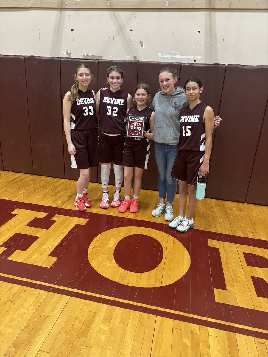 Won our basketball tournament today!!!