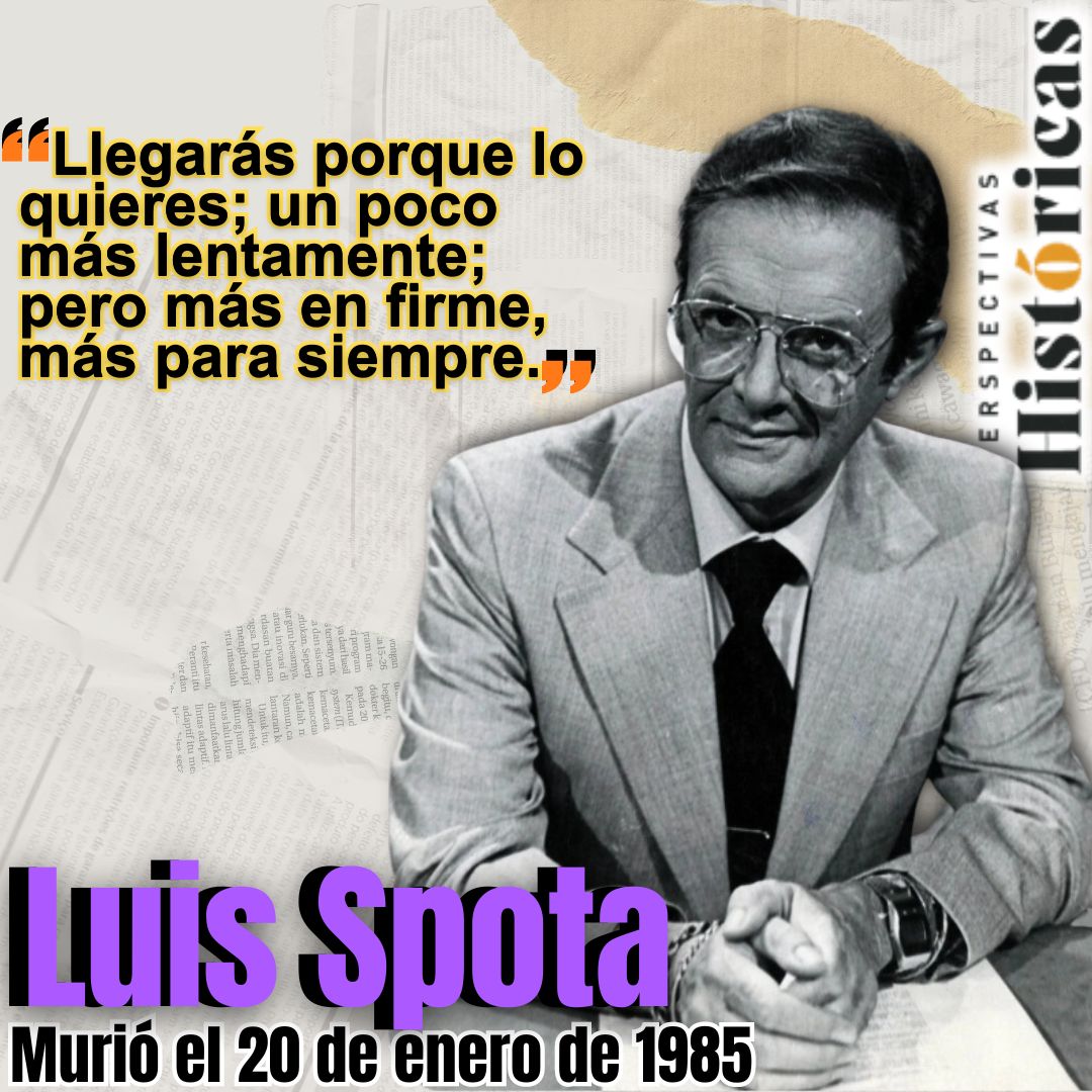 🗓️ El #20DeEnero de 1985 murió el escritor y periodista #LuisSpota Saavedra, quien publicó libros como “Casi el paraíso” y “La plaza”, además de realizar varios guiones cinematográficos y colaborar en diversos espacios de medios electrónicos e impresos del país. ✍️🏽📖📚📑