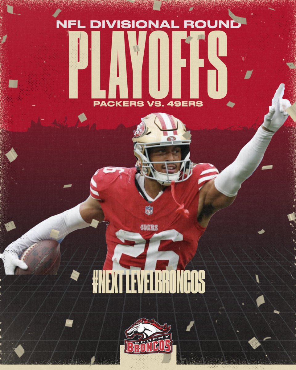 BrophyAthletics's tweet photo. Good luck to our #NextLevelBroncos in the NFL Divisional round @FootballBrophy's @_isaiah_oliver_ https://t.co/zEuwhOcQ1Q