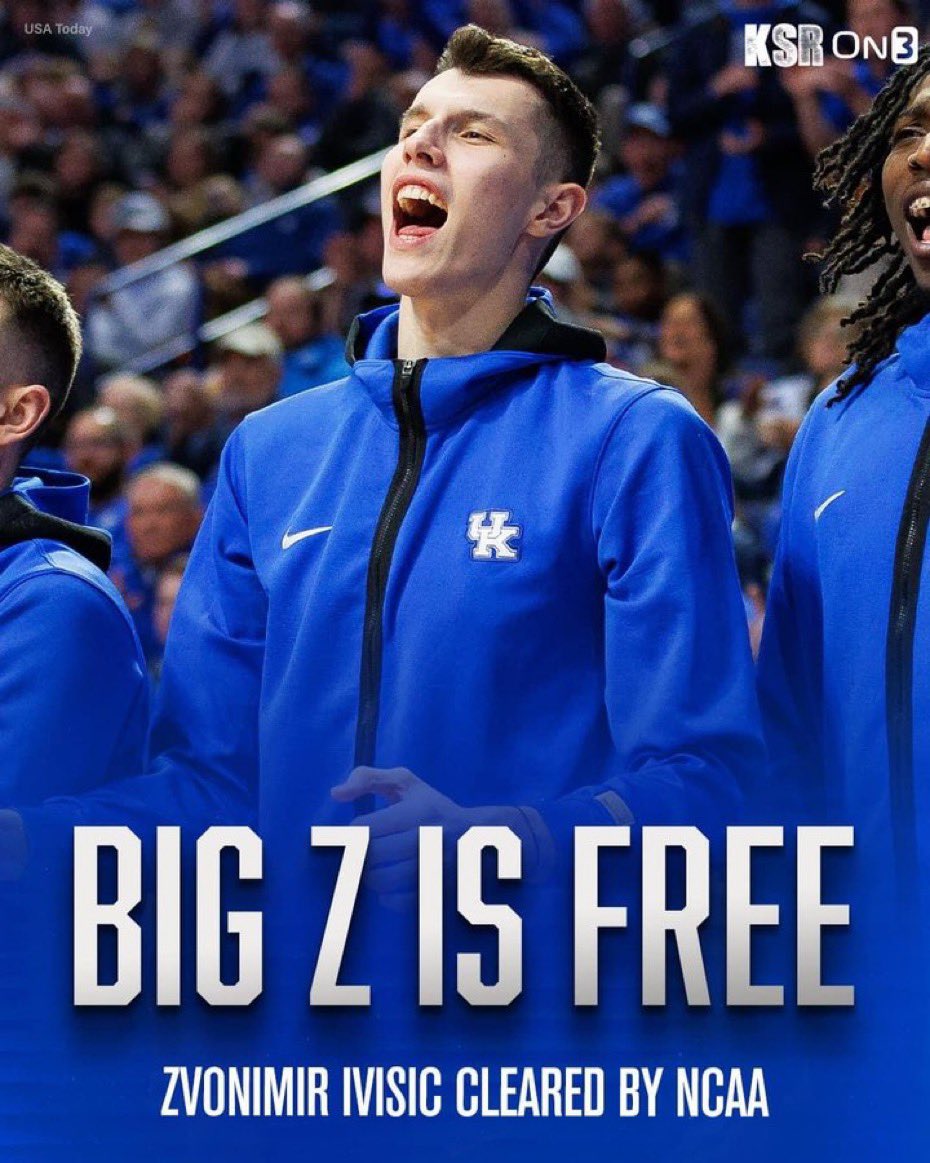 About damn time…the NCAA wasted half of his, and Kentucky’s, season. Needless and nonsensical.