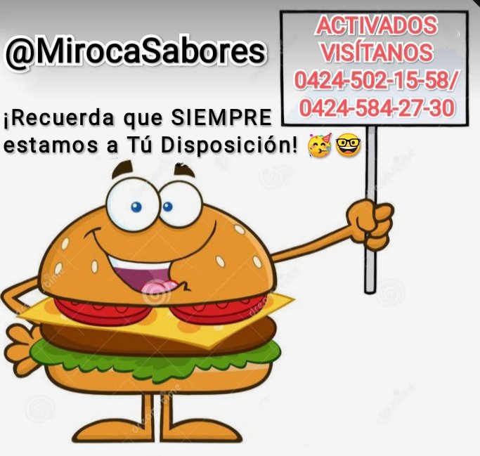ciclo2030's tweet photo. ¡Epa Pana!🤟

V I S I T A N O S

Hoy te invitamos a Degustar de una Rica y Suculenta Hamburguesa MIROCA.

Encuentra en Luncheria Miroca tu Hamburguesa Favorita ¡para Cualquier Hora del Día.!

@MirocaSabores https://t.co/B2liZyc7Ct