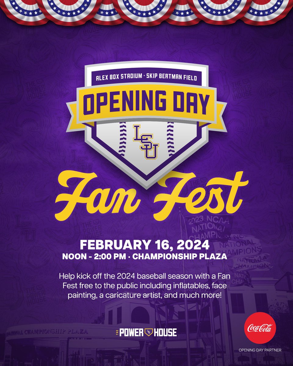 Less than 4️⃣ weeks away from Opening Day 

Come join in on the pregame festivities and enjoy the start of baseball season with family-friendly fun!