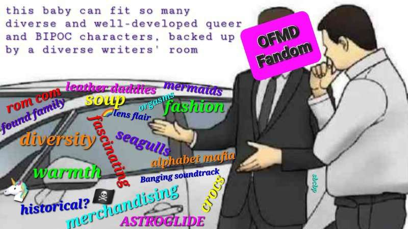 HBOMax hates fun and money: cancels top hits in diversity purge.

Please help us fight back
Sign/Share petition
chng.it/DHdxSdptMK
More info: Renewasacrew.com
#saveofmd #RenewAsACrew #LubeAsACrew #OurFlagMeansDeath #GLAADforOFMD 

It's about belonging to something