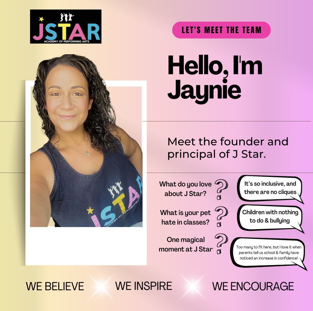 J Star Academy (@jstaracademy) on Twitter photo Meet our founder and principal, Jaynie! 
#jstar #prestwich #castingagency #performingarts Meet our founder and principal, Jaynie! 
#jstar #prestwich #castingagency #performingarts