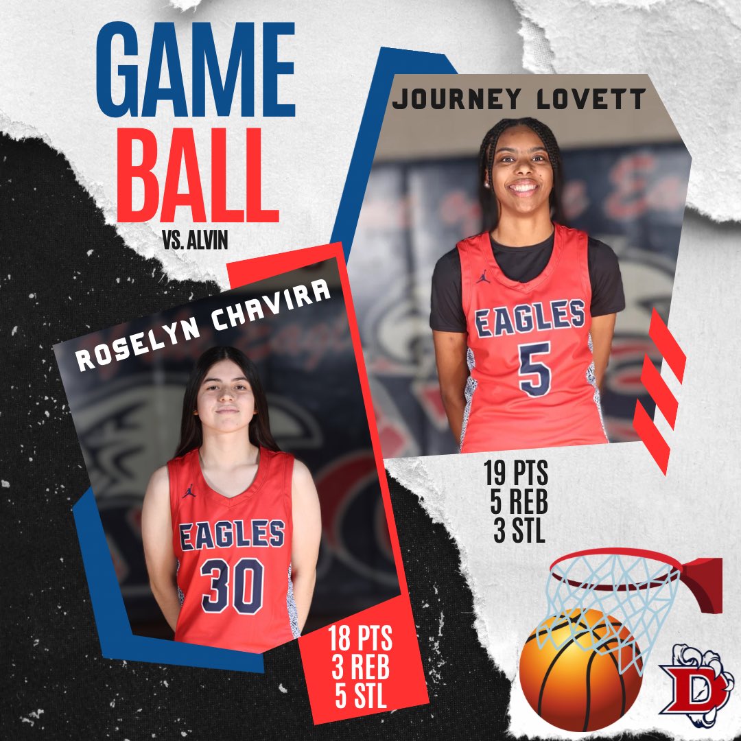 HoopsDawson's tweet image. Super proud of Journey Lovett and Roselyn Chavira! They showed out last night vs. Alvin. Combined they scored nearly half of our points! 🤯 Keep grinding out there on that court 😇🙏🏾 #YourPart @DawsonHighSchl @AthlPearlandisd @TedDunnam @drdavis111
