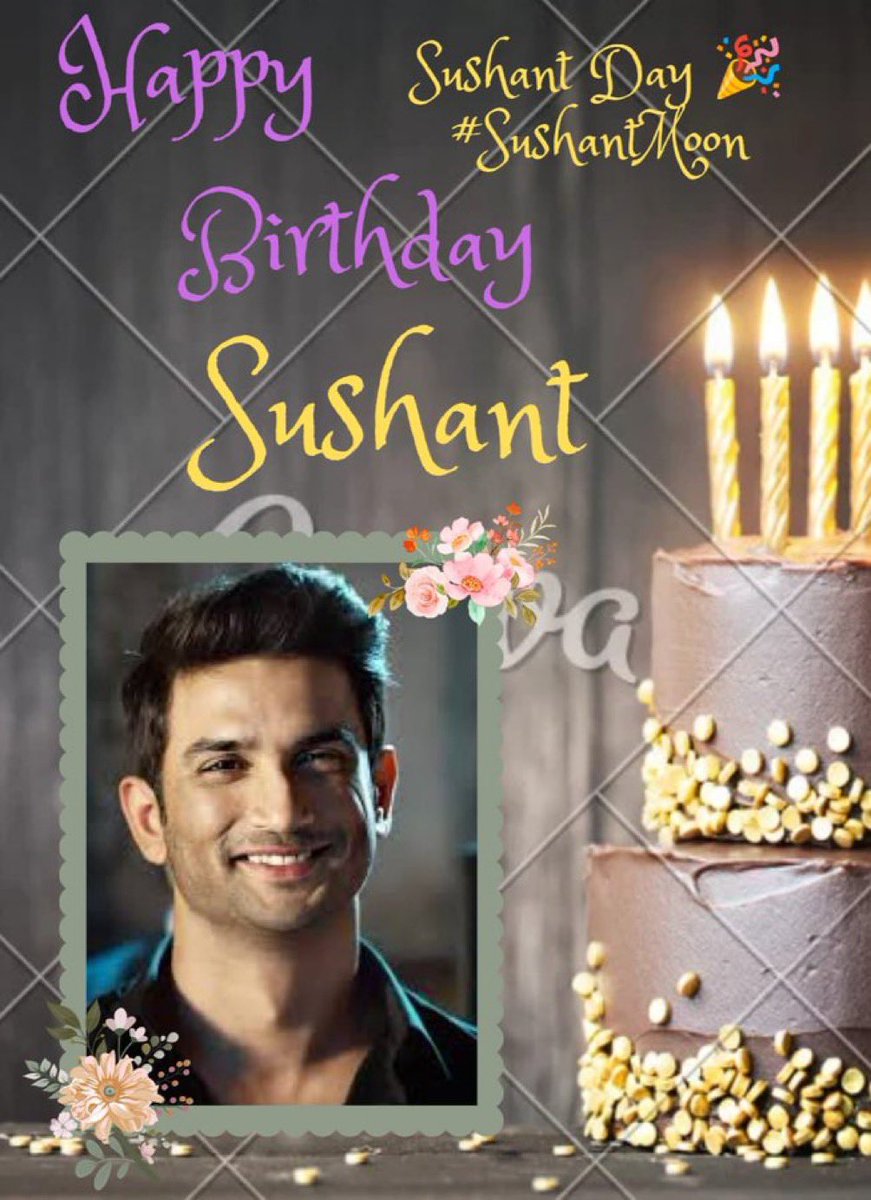 Happy Birthday baby . Every Year this day will be celebrated . I promise that . Sushant Day #SushantMoon