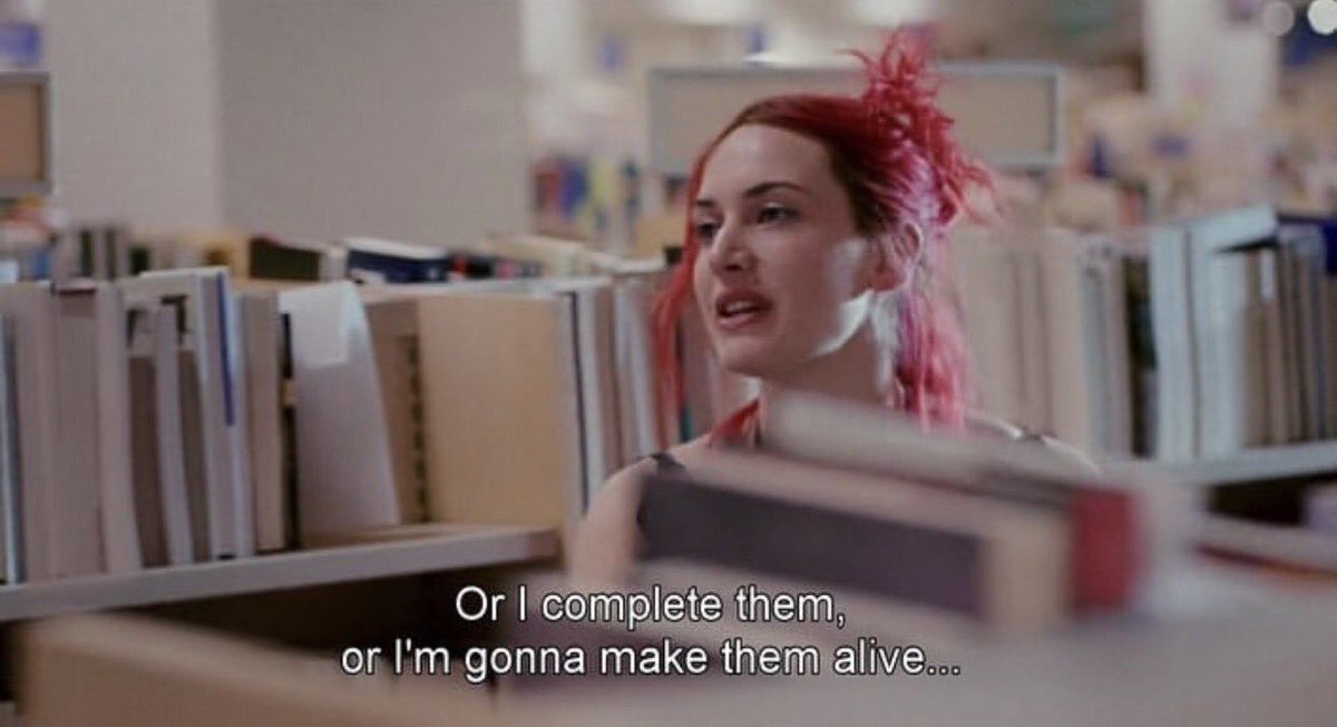 TheCinesthetic's tweet photo. Eternal Sunshine Of The Spotless Mind (2004) dir. Michel Gondry https://t.co/YCzNiae0oQ