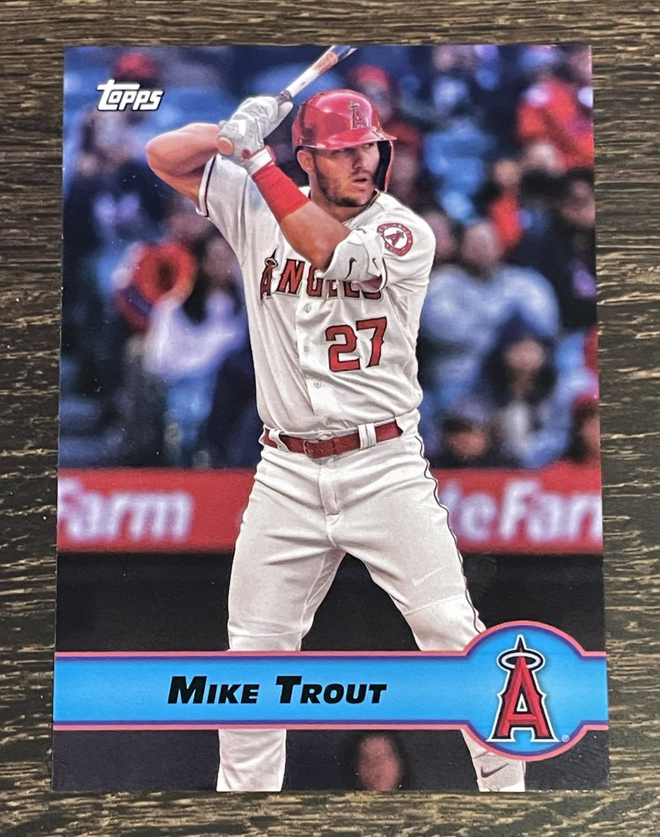sbeckerman's tweet photo. @nctruthseeker81 @CardPurchaser Acuna /50 and Trout insert /5 https://t.co/FwGXhBCSj0