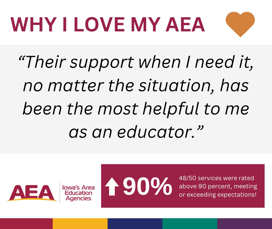 iowa_aea's tweet photo. AEAs are proud to partner with educators to meet their current and emerging needs. Students continually excel and overcome obstacles because of strong collaboration and partnerships between AEA employees and school staff. #EveryDayatAEA https://t.co/exqgzbxooM