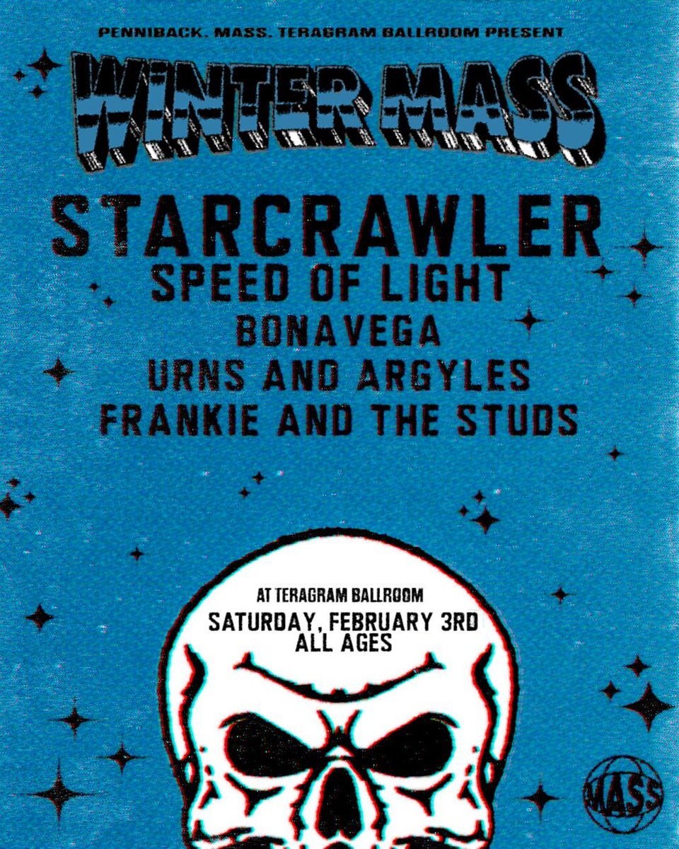 🎟️ Snag your tickets NOW for an unforgettable night! Teragram Ballroom x Penniback x MASS present Winter Mass w/ Starcrawler, Speed of Light, Bonevega, Urns and Argyles, and Frankie + The Studs on Feb 3! 🤘🔥 #GetYourTickets #TeragramBallroom #LiveMusicExperience 🎸