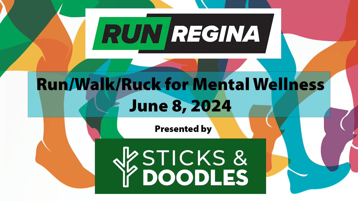 RunRegina's tweet photo. Register now for the @RunRegina 2024 Run/Walk/Ruck for Mental Wellness, presented by @SticksDoodles, June 8th! REGISTRATION LINK IN BIO.
Run - 5K - 15K - 21.1K
Walk - 5K - 15K
Ruck - 5K - 15K
Virtual - All events can also be completed virtually
#RunRegina #MentalWellness https://t.co/Clphj7X1qi