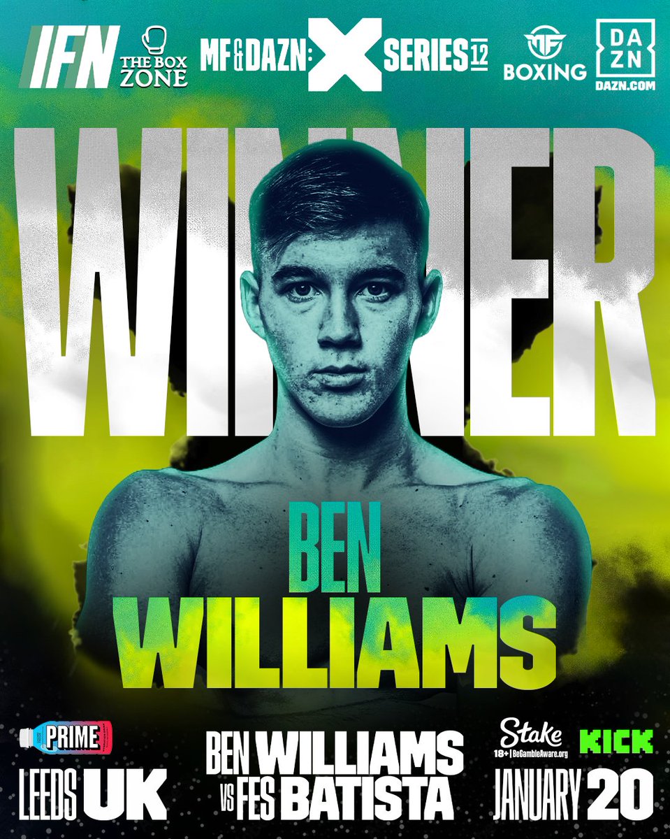 IfnBoxing's tweet photo. 𝐌𝐈𝐒𝐅𝐈𝐓𝐒 𝟎𝟏𝟐‼️

@_BenWilliams3 is your winner by UNANIMOUS DECISION‼️🥊💥
 
#Misfits012 | #XSeries012 | @MisfitsBoxing | @MF_DAZNXSeries | @IfnBoxing https://t.co/NEis5ZFmy6