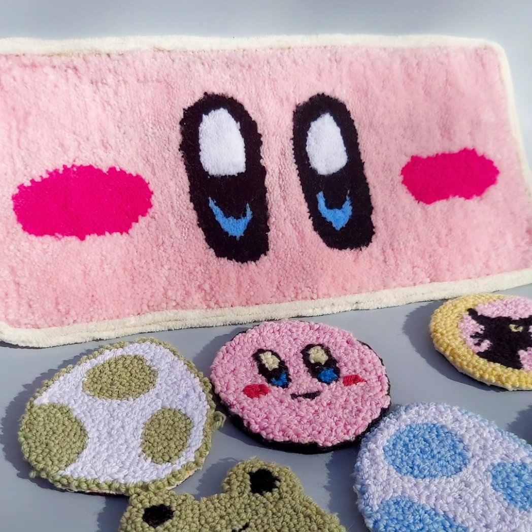 KIRB!! :0

#rugs #tuftedrugs #Kirby