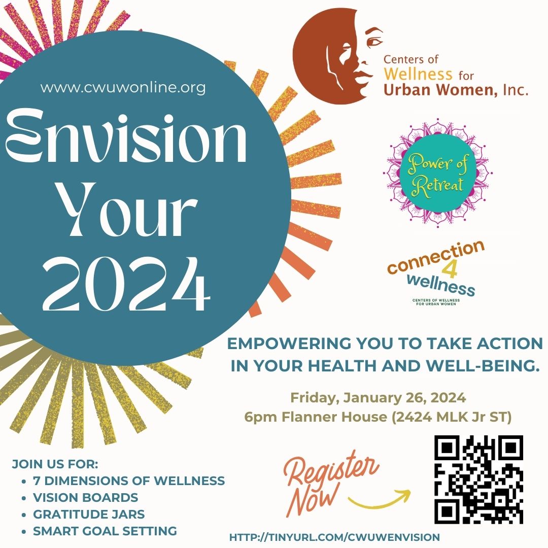 Are you ready to Envision your 2024!  Join us for our Vision Board workshop on Friday, January 26th - REGISTER TODAY!!  Use the QR Code.