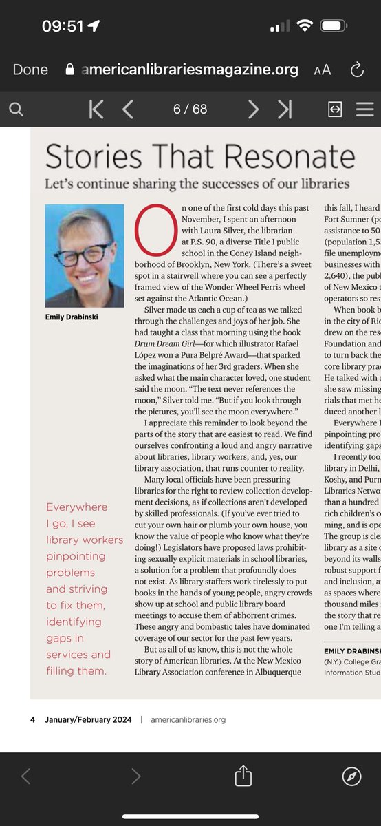 SexHarassed's tweet image. Emily Drabinski (@ALALibrary President) writes:

“s[]xually explicit materials in school #libraries [are] a problem that profoundly does not exist.”

As @ConceptualJames always says, Marxists always lie, and in this case, “profoundly.”

#LibLearnX24 #parenting #moms #dads