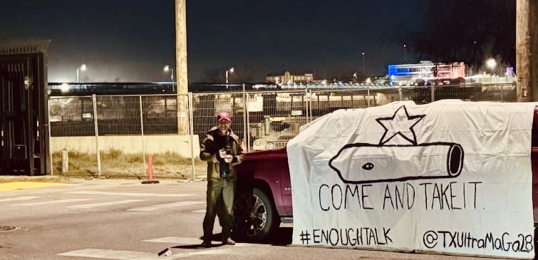 CommanderFurman's tweet photo. “Or else…” where are you @POTUS @RepCuellar. Texas is doing YOUR job at Eagle Pass Shelby Park… YOUR CAREERS OF DECEIT & LIES DO NOT FOOL #WeThePeople of #tx28
#TexasAmericasAlamo
#whereshenry #deportallillegals
#takeourborderback #BorderCrisis
#illegalimmagrant #securetheborder #closetheborder #borderinvasion
#CBP #EnoughTalk
https://t.co/qXhfdZzyfY
@TXUltraMaGa28
@TXfullyloaded @TXBaCoNNaTioN
@AgueroForTexas
@JennieSTaer @JJCarrell14 @TaylerUSA @BorderHawkNews @josephtrimmer
@_BeyondTheMasks @hernandoarce @CollinRugg
@KamVTV @TexasScorecard
@Texas leading the way at Eagle Pass… Shelby Park… #StatesRightsTrump!