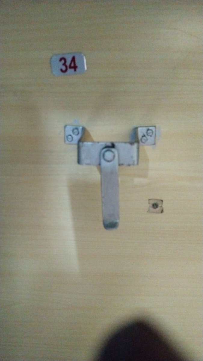jkhanikar's tweet photo. This lock for back rest in Nagaland Express AC 2 tier is a dangerous one. Many passengers can get hurt by this. Request authorities to take corrective steps https://t.co/gCVMjj8j5d