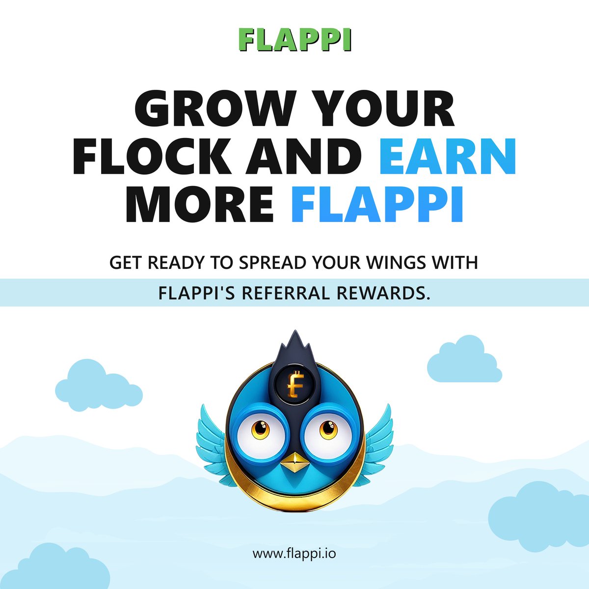 flappi_official's tweet photo. We have some exciting news! Being a part of the Flappi community means lots of incentives! Get ready to spread your wings with Flappi's Referral Rewards!
#token #launch #flappi_official https://t.co/zq9AxVz6zu
