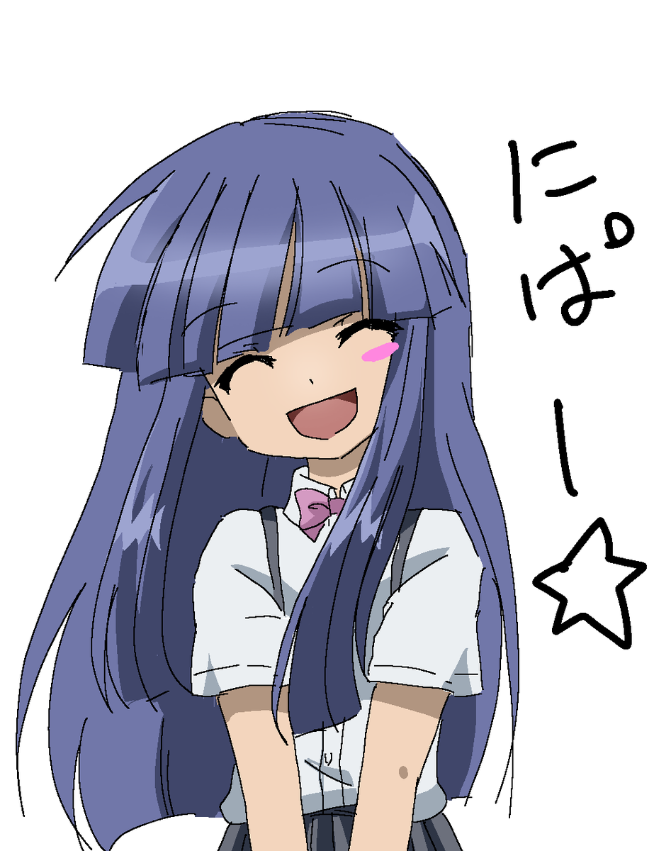 羽入(ひぐらしのなく頃に) 「あの絵はひぐらしを意識してというかまんまレナちゃんのあのシーン思い浮かんじゃって」|るーてのイラスト