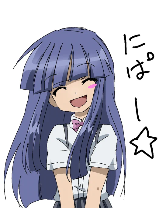 あの絵はひぐらしを意識してというかまんまレナちゃんのあのシーン思い浮かんじゃって描いたのよね…なので、過去に描いたひぐらし絵再掲してみる。 