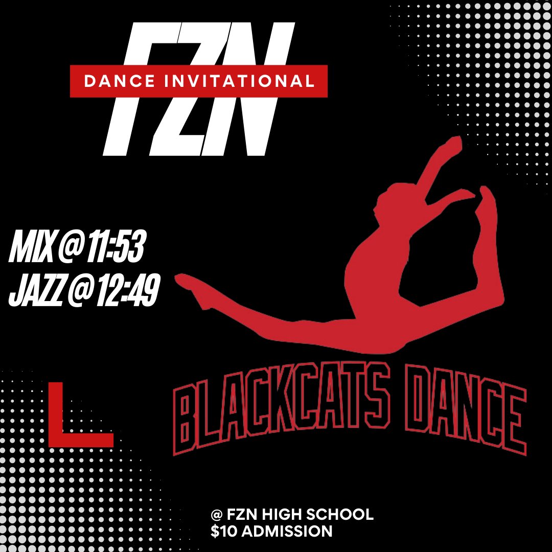 Blackcat Dance Team will compete today at the FZN Dance Invitational! Good luck to our sister team today @bronchettes and everyone else competing today! #wearetheblackcats #crytome #sharpdressedman #beonthewa