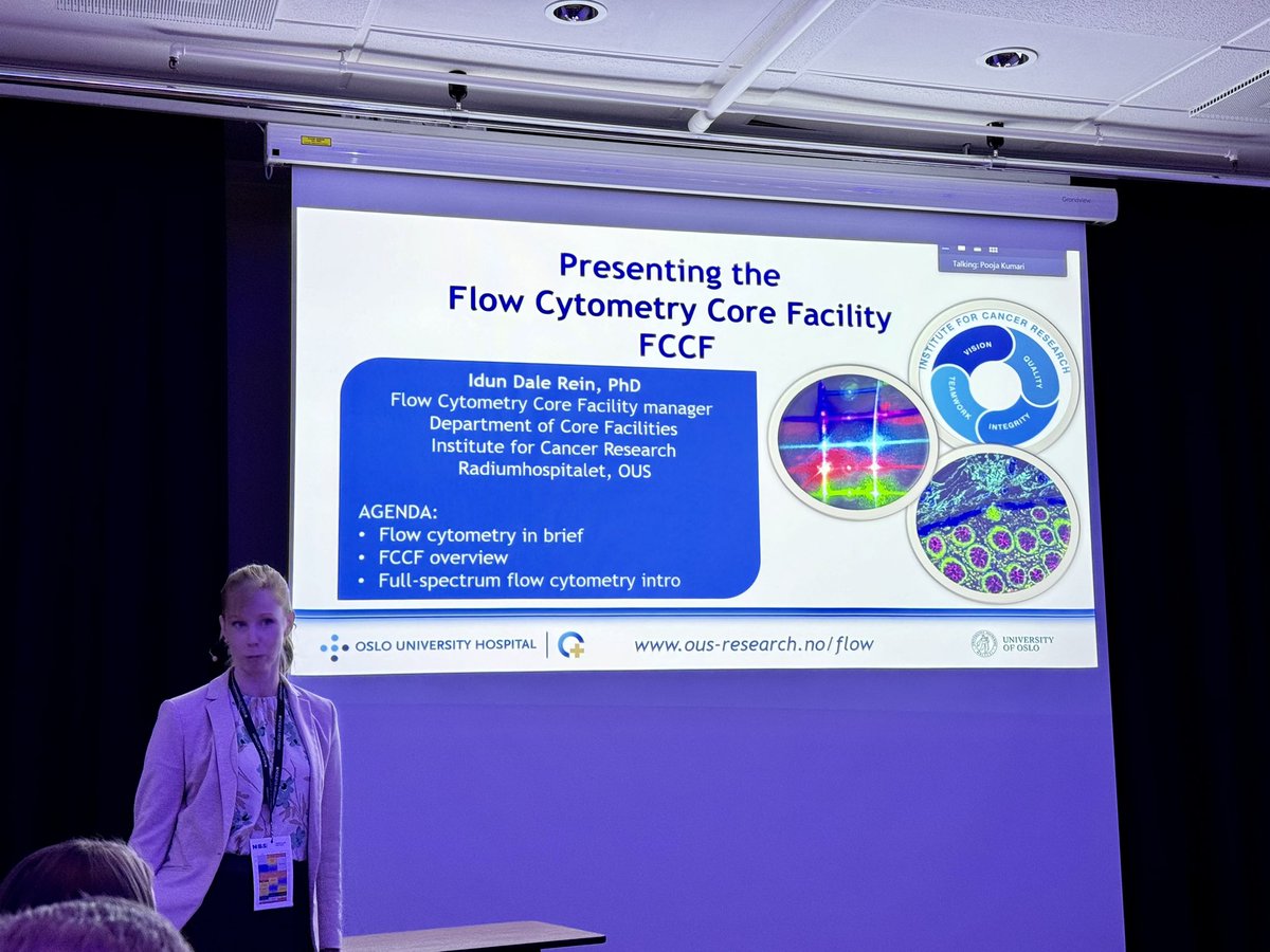 OSLOmicsCore's tweet image. Great presentations of the ICR @flowcytometri and electron microscopy core facilities at @NbsOslo annual meeting. @IcrCore @OusResearch. How technology and competence can excel your research.