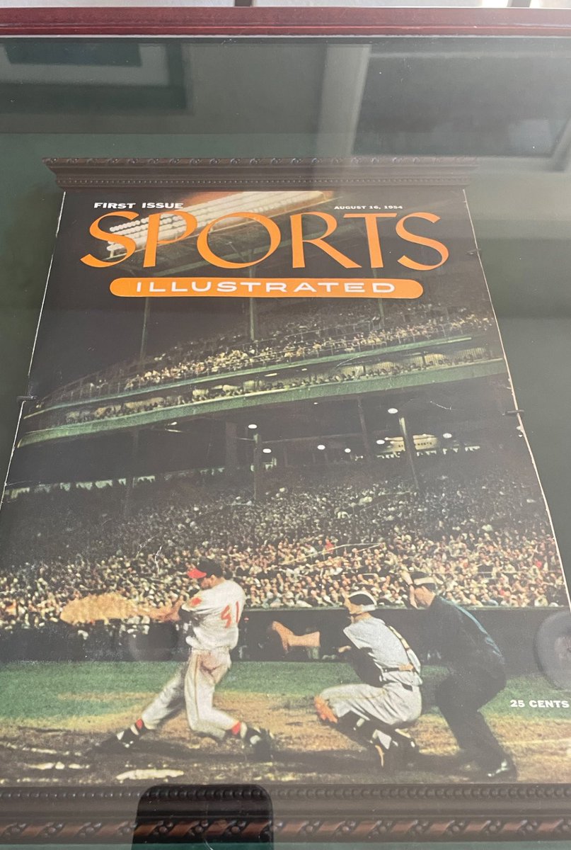 tjloudis's tweet photo. My favorite #SportsIllustrated First Issue. August 16, 1954. Complete magazine including card page intact. https://t.co/H4IhGhSxS9