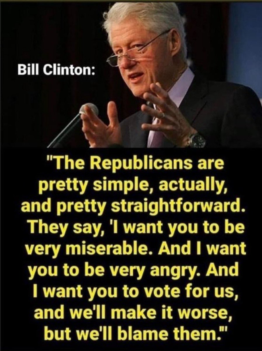 President Clinton was correct back then. The Republican Party is very simple. #Fresh #ProudBlue #WeAreBlue1 #StopGOPLies