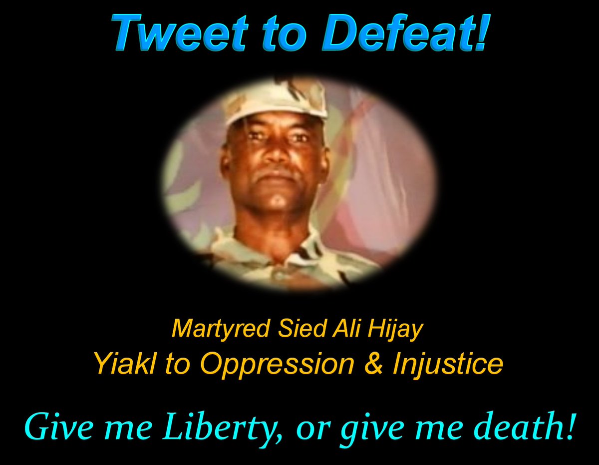 AAOdds_Eritrea's tweet photo. 📌 11th anniversary Operation Forto. January 21, 2024.
NO MORE INERTIA! ACTION NOW! REGIME CHANGE NOW! #TweetToDefeatPFDJ #BlueRevolution #Forto #WediAli
We need another #OperationForto to complete the mission of LIBERTY! https://t.co/t8BXQCFBiF