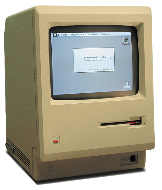 Viquipedia's tweet photo. #Avuifa 40 anys que fou introduït l'Apple Macintosh 128K (abreujat Mac), el primer ordinador personal que es comercialitzà amb èxit.

Fou el primer ordinador a popularitzar la interfície gràfica d'usuari i un ratolí en comptes de la línia d'ordres.

https://t.co/bd0HJ3SE1Y https://t.co/alcQ69EcC6