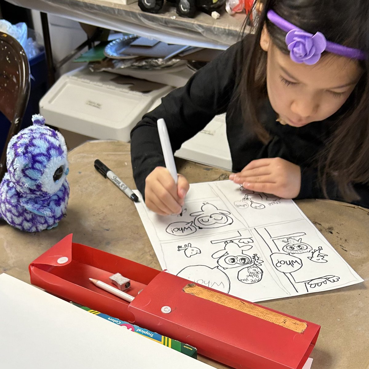 We’re off to a great start in our Intro to Cartooning Class! <a href="/ksofarocks/">Kaleidoscope School of Fine Art</a>