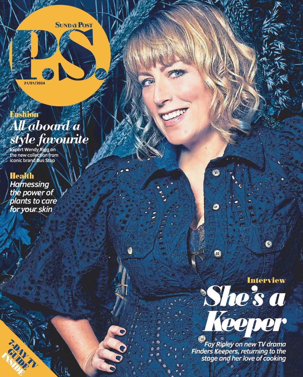 Get your copy of P.S. Magazine inside this weekend's Sunday Post. • Big interview with cover star @FayRipley • The best of this week's new TV, books, podcasts and our What's On guide • Food, fashion, travel, beauty, homes, gardens, health and more!