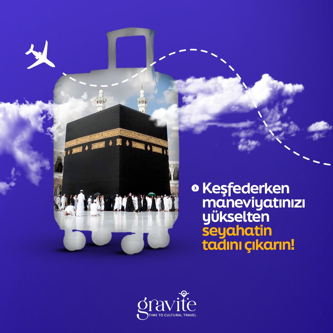GraviteTravel's tweet photo. #GraviteTravel olarak, #Hac, #Umre, #Kudüs, #Endülüs ve #BosnaHersek turlarımızla sizleri unutulmaz bir manevi yolculuğa davet ediyoruz. Bizimle keşfetmek, öğrenmek ve paylaşmak için hazır olun. Yolculuklarınızı unutulmaz kılın!

#Seyahat #Yurtdışı #YurdışıTurları #Gezi #Tur https://t.co/r2dNq7WNk4