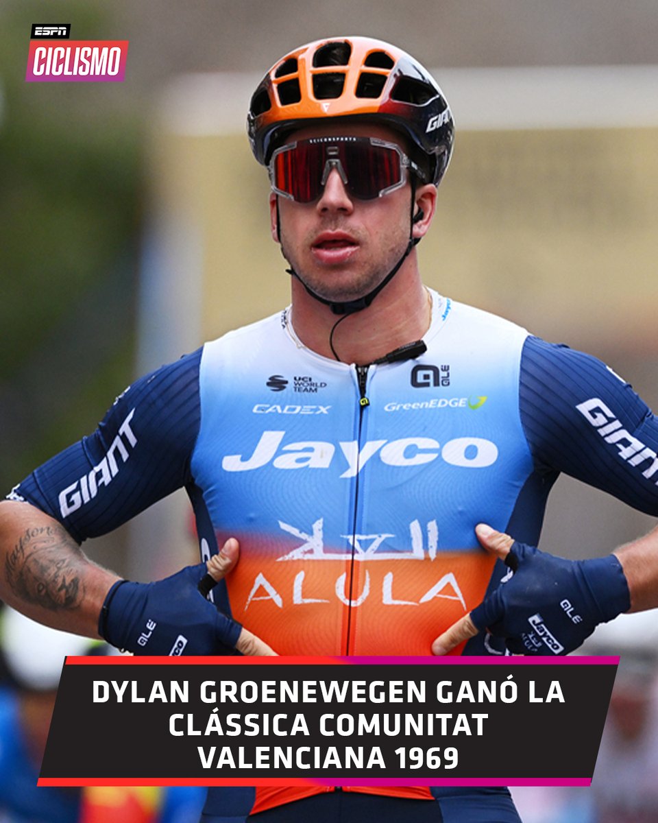 ESPNCiclismo's tweet photo. ¡La clásica de Valencia es para Dylan #Groenewegen! El podio de #ClàssicaCV1969 es para Bryan #Coquard y Tim Torn #Teutenberg. 🙌 https://t.co/tSWQmHTKH6