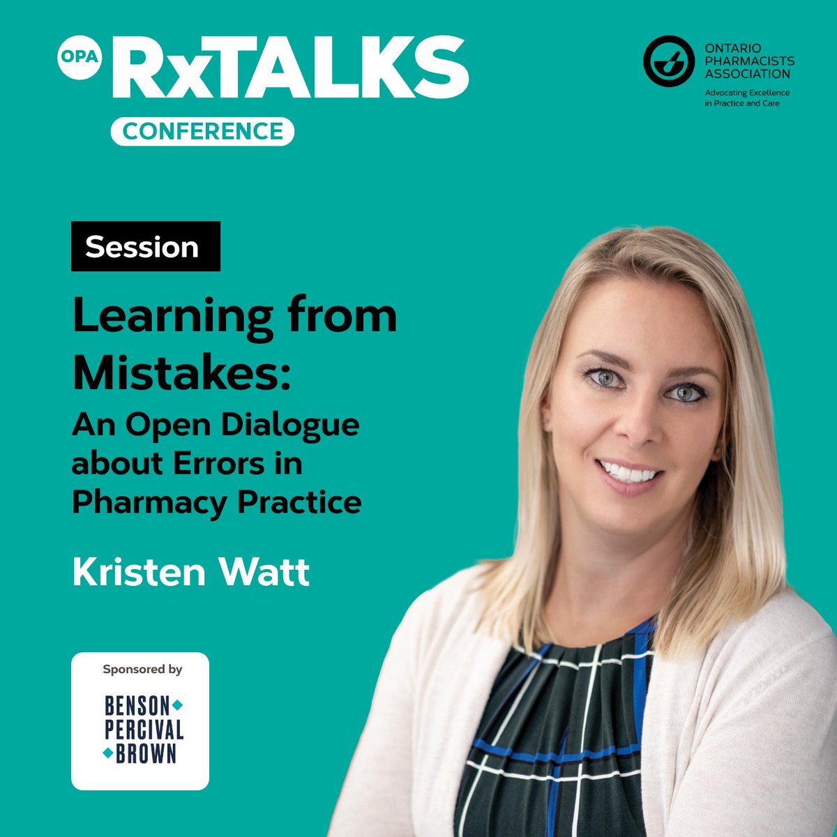 OntPharmacists's tweet photo. Coming up at 11:00 a.m.
Learning from Mistakes: An Open Dialogue about Errors in Pharmacy Practice
#RxTalks https://t.co/atGVO2qm5S
