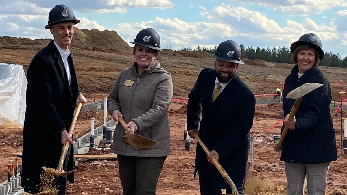WakeGOV's tweet photo. It's official! Big things are happening in @ToHollySprings 👀 

#WakeCounty leaders joined our local partners yesterday afternoon to celebrate the groundbreaking for Fire Station 3. Construction is now officially underway! 👷 https://t.co/2tk1gdAIt2