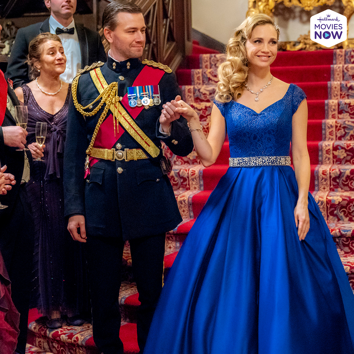 HallmarkPlus's tweet image. Your invitation to a royal affair has arrived! See  @FionaGubelmann and @torrancecoombs star in #RoyallyEverAfter now streaming on #HallmarkMoviesNow!