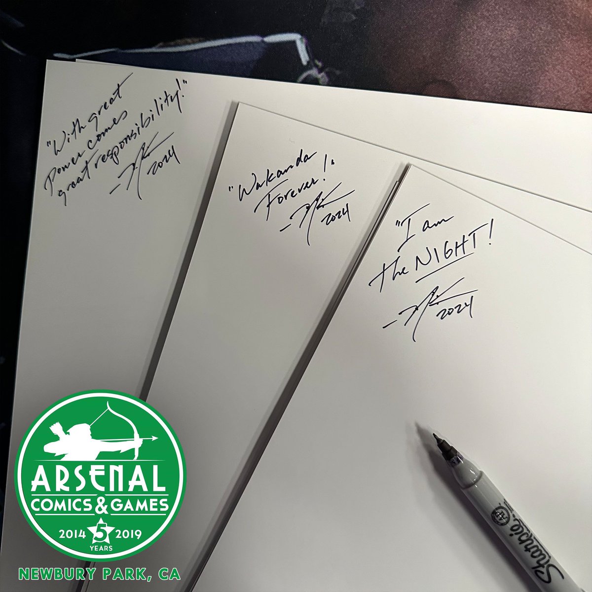 NickKremenek's tweet photo. My local comic shop @Arsenal_Comics is trying to save their store &amp; we can help! I've dropped off a few signed comic-inspired posters that are only at the Newbury Park location. Please come by &amp; help save our local business!
#SupportArt #ArsenalComics #NickKremenekArt  #ComicArt https://t.co/9Ey7BIPBgV