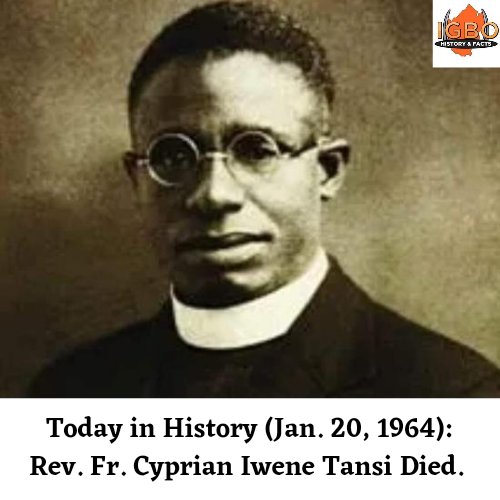 60 years ago today, Rev. Fr. Cyprian Iwene Tansi died in Leicester, UK, after a brief illness. Blessed Tansi, a renowned Igbo catholic priest, hailed from Igboezunu in Aguleri, Anambra State, aged 60. Gone but not forgotten!