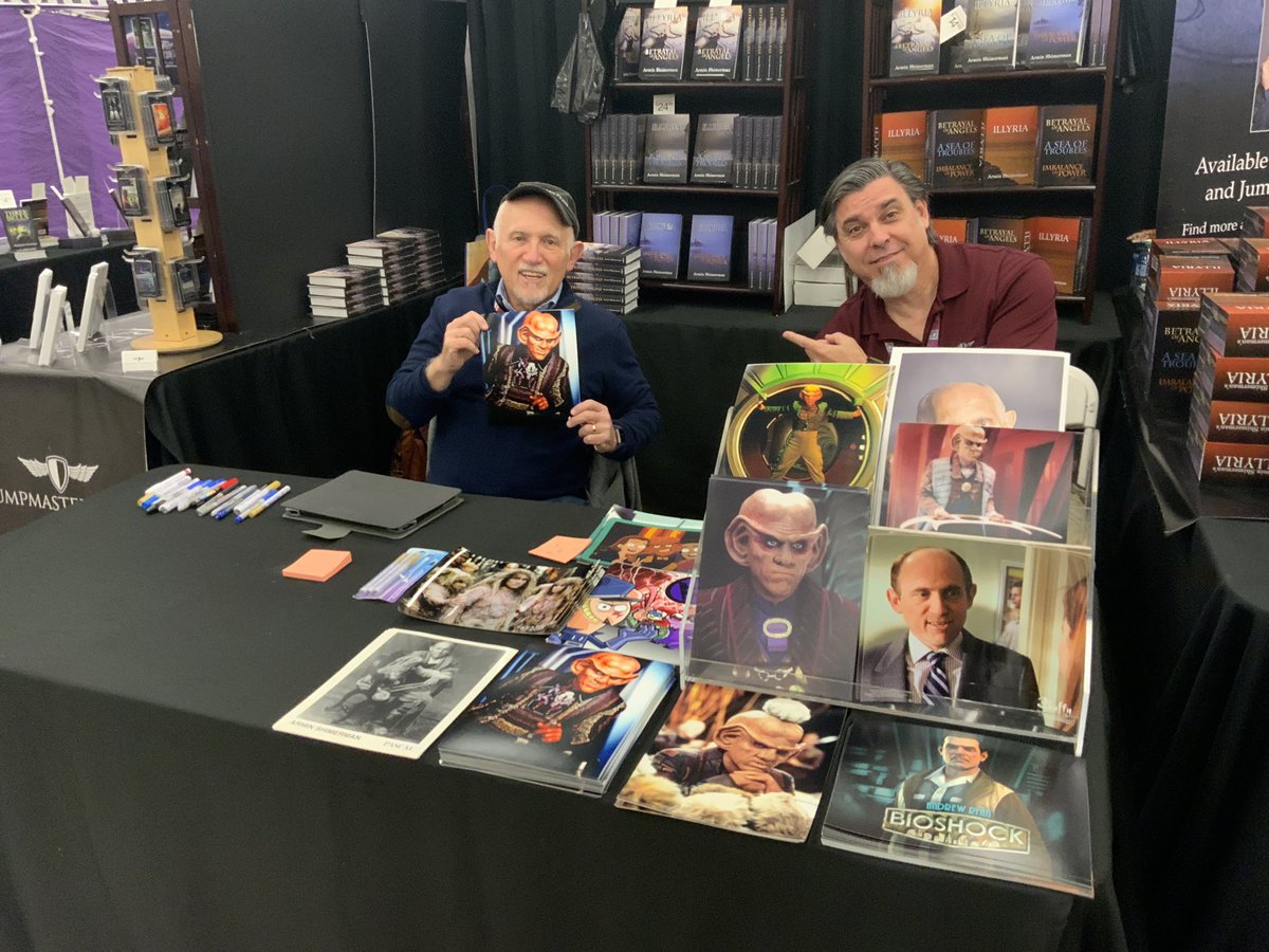 JumpmasterPress's tweet photo. Hey @ABQComCon! Are you ready for a great Saturday?  Please drop by the Jumpmaster Press booth in Ballroom 3! We have three authors with us this weekend, including @ShimermanArmin, @Egrowley, &amp; @rkylehannah! 

See you soon!!! https://t.co/JmoAzYGqSA