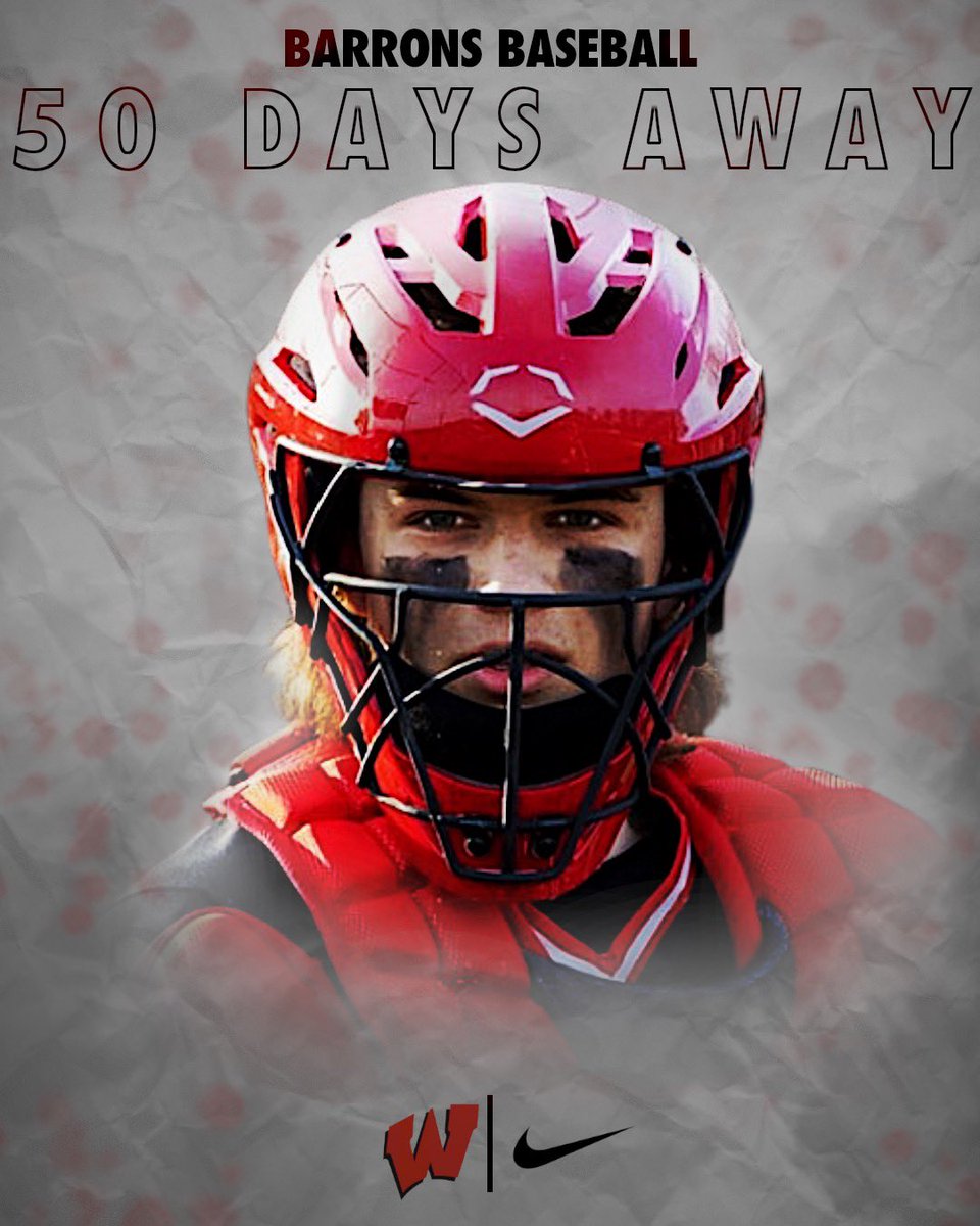 🔔🔴⚫️🔔🔴⚫️🔔🔴⚫️🔔

#RingTheBelll  #50Days #BarronsBaseball