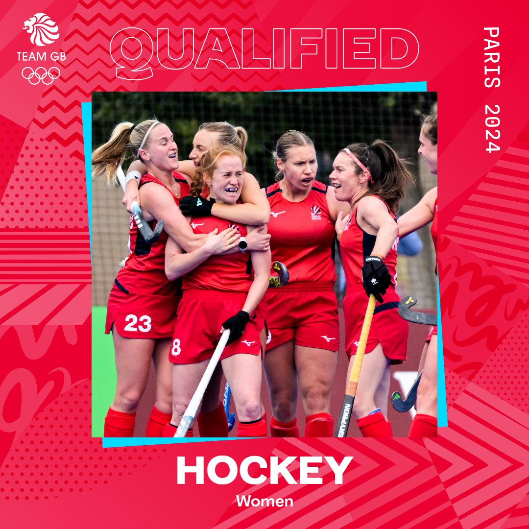 PARIS, HERE WE COME!!! @GBHockey's women beat Ireland 2-1 in the winner-takes-all qualifier to seal a spot at @Paris2024🙌