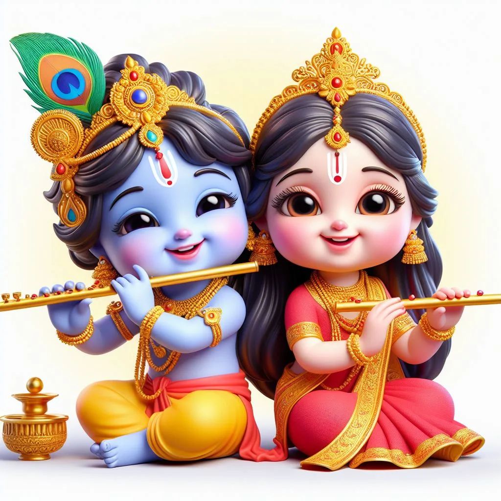 iamnrv1999's tweet photo. Is anything cuter than this? 🥺

राधे कृष्ण ❤🙏  हरे कृष्ण 😍🙏 https://t.co/HBil524XBB