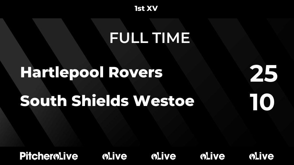 HpoolRovers's tweet photo. FULL TIME: Hartlepool Rovers 25 - 10 South Shields Westoe
#HARSOU #Pitchero
https://t.co/0LeyDNXJYb https://t.co/LpyXSnRESh