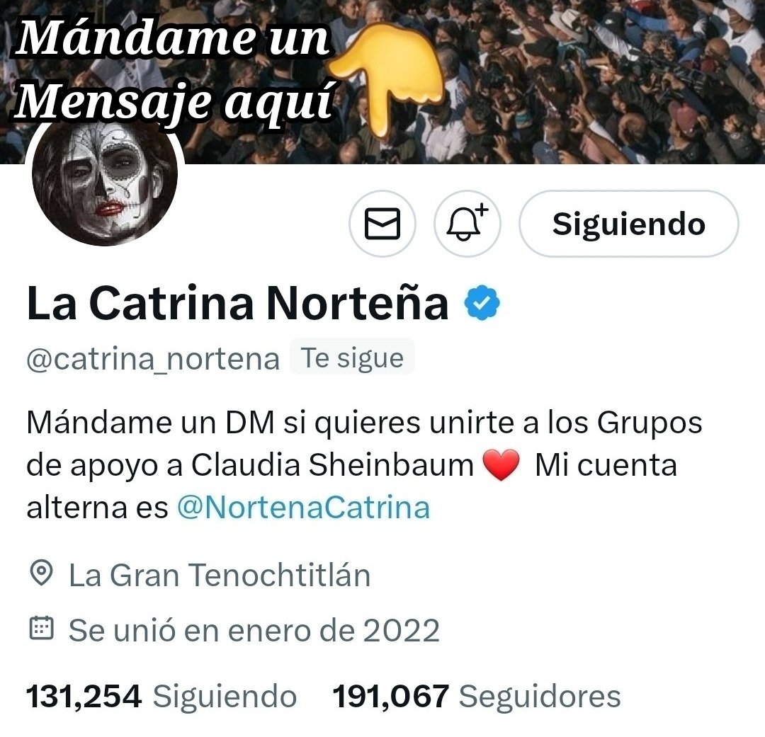 catrina_nortena's tweet photo. Compañeros Obradoristas abriré un grupo para continuar luchando en contra de los chapulines oportunistas del Prian que se quieren infiltrar en @PartidoMorenaMx, por medio del vendido de @mario_delgado, que solo quieren hueso e impunidad y que terminarán envenenando al Movimiento.

Los que se quieran unir mándenme un mensaje o pongan #FueraChapulinesDeMorena aquí abajo.

Como dice @CitlaHM: "Hay una Militancia Viva y Activa y una Dirigencia que Escucha", entonces que nos sigan escuchando.

El Pueblo pone y el Pueblo quita...