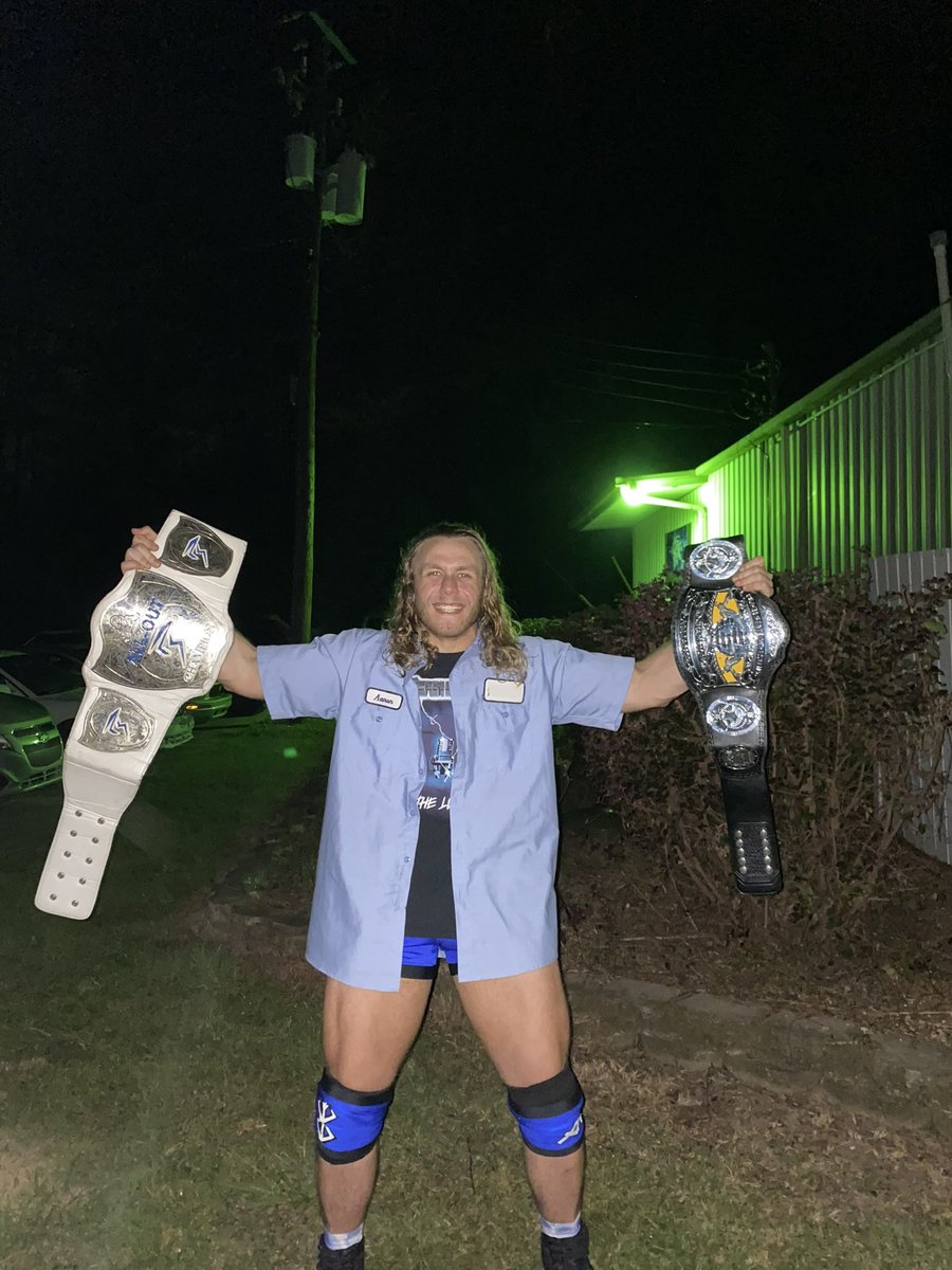 A_A_RonDallas's tweet photo. Well. It’s been fun. Can’t believe it’s over.
Longest reigning All-Out Champion in @ProSouth_ History🤘🏻
#490Days #BlueCollarRockin https://t.co/fZfdF9wDFC