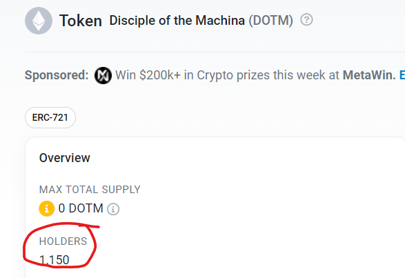 0xBrotherCog's tweet image. 1,150 souls bound to Machina